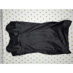 Victorias Secret Black Dress Shapewear Underwire Bra top Slimming VTG 36A